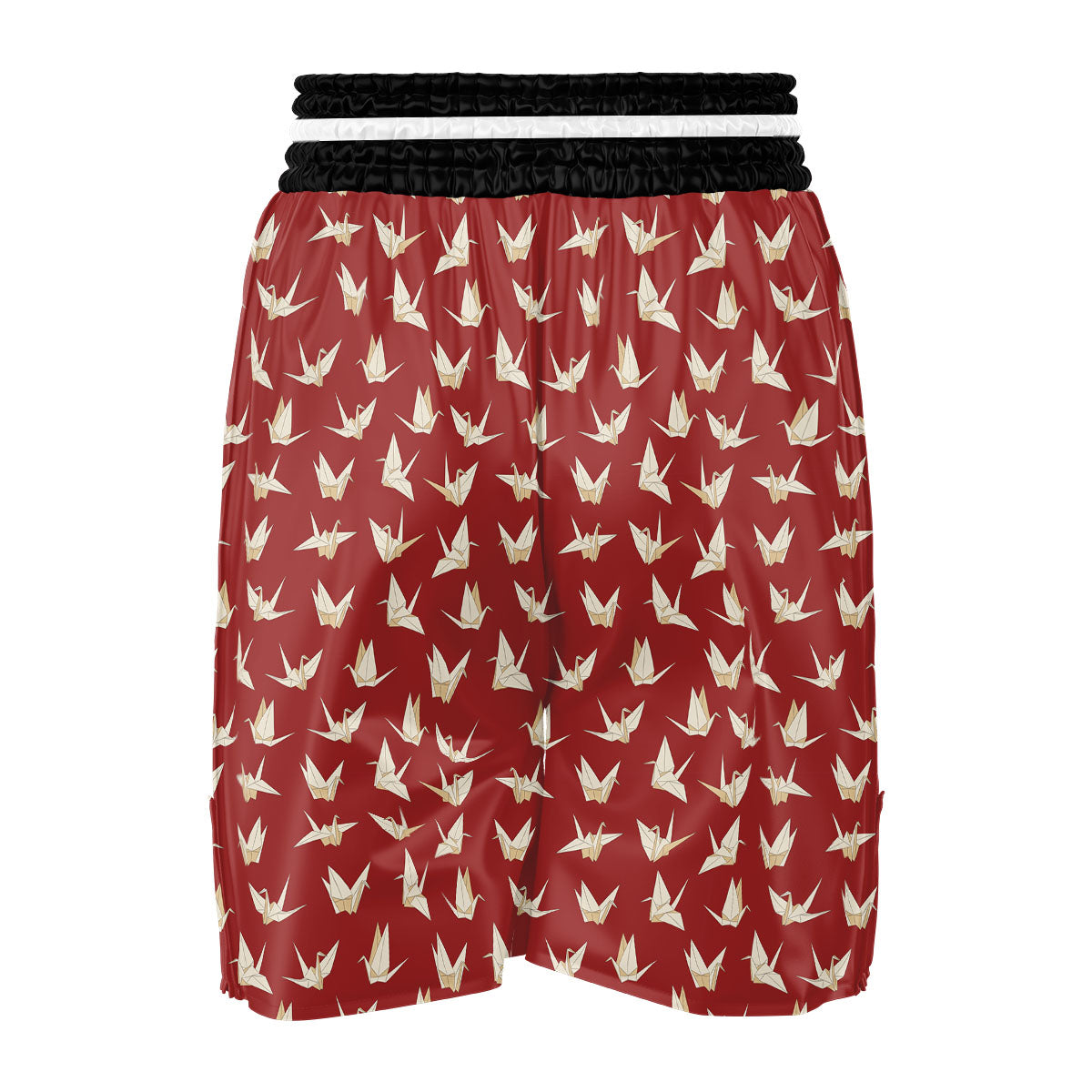 Origami Crane Japanese Print Pattern Boxing Shorts-grizzshop