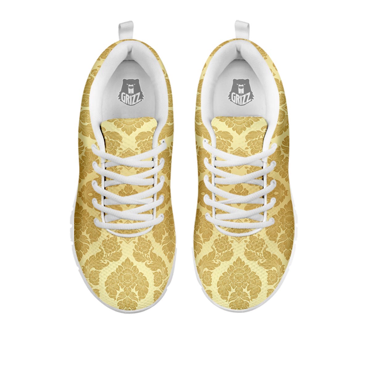 Ornament Thai Print Pattern White Sneaker-grizzshop