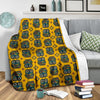 Ornamental Owl Pattern Print Blanket-grizzshop