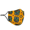 Ornamental Owl Pattern Print Face Mask-grizzshop