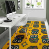 Ornamental Owl Pattern Print Floor Mat-grizzshop