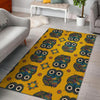 Ornamental Owl Pattern Print Floor Mat-grizzshop