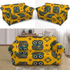 Ornamental Owl Pattern Print Loveseat Cover-grizzshop