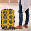 Ornamental Owl Pattern Print Luggage Cover Protector-grizzshop