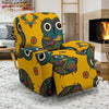 Ornamental Owl Pattern Print Recliner Cover-grizzshop