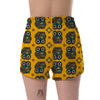 Ornamental Owl Pattern Print Women's Shorts-grizzshop