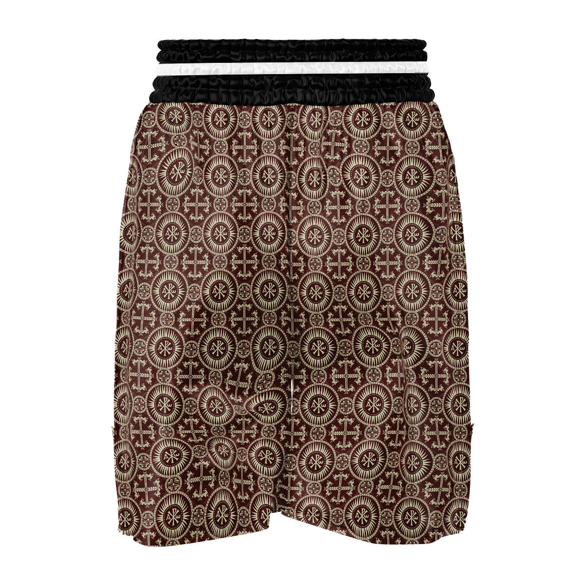 Orthodox Classic Print Pattern Boxing Shorts-grizzshop