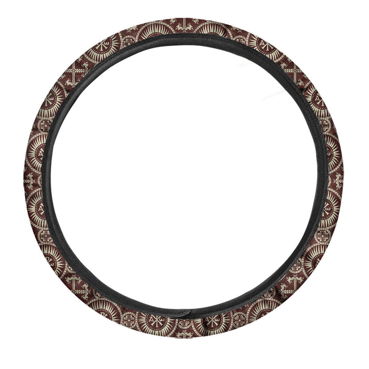 Orthodox Classic Print Pattern Car Steering Wheel Cover-grizzshop