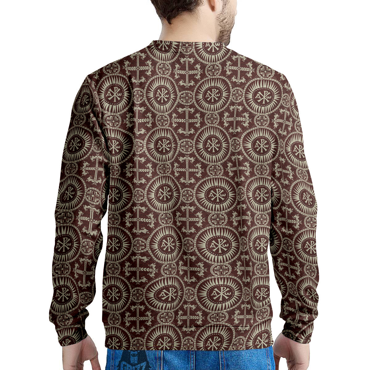 Orthodox Classic Print Pattern Men's Sweatshirt-grizzshop