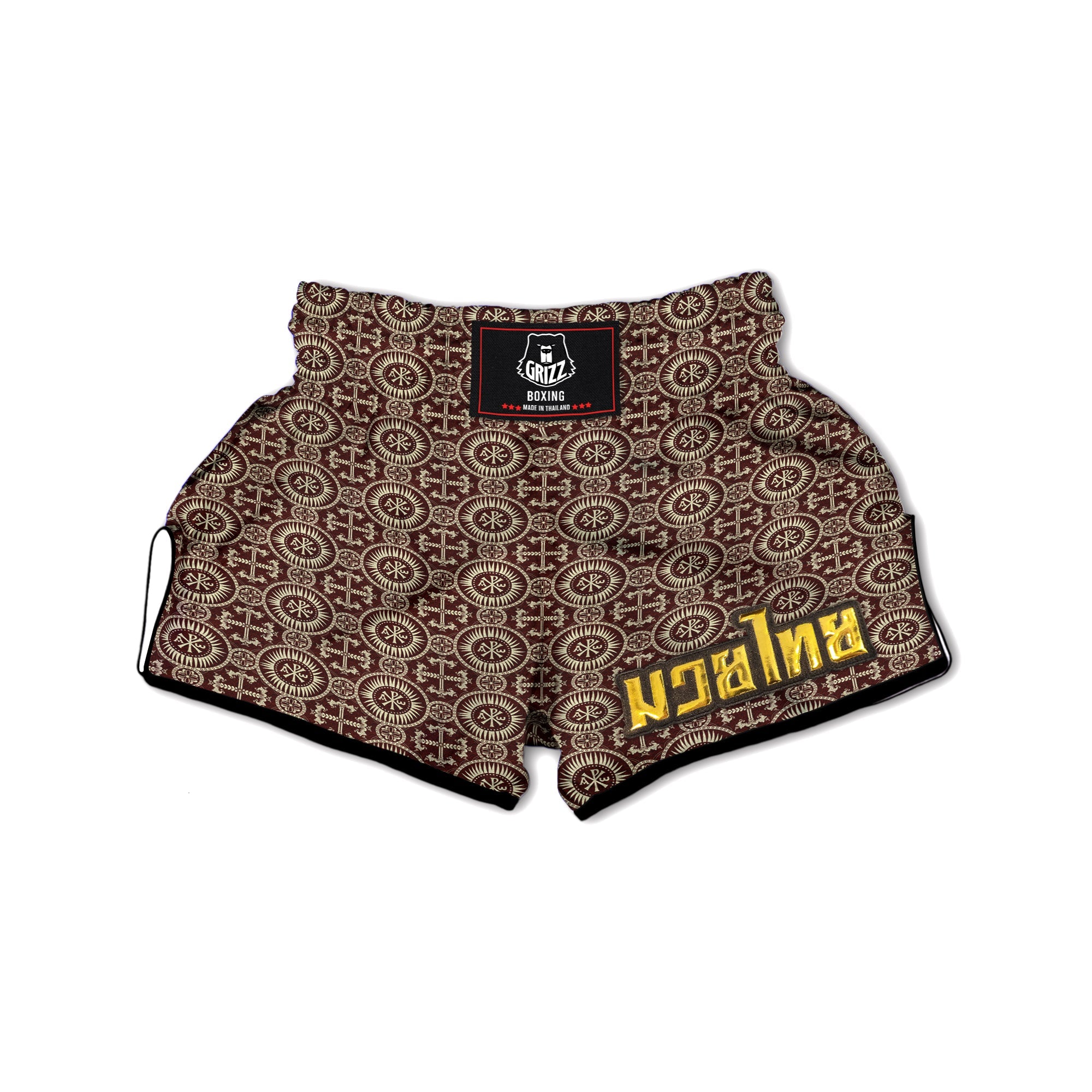 Orthodox Classic Print Pattern Muay Thai Boxing Shorts-grizzshop
