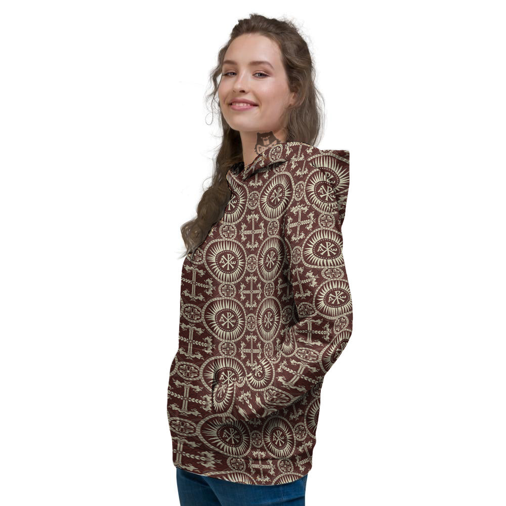 Orthodox Classic Print Pattern Women's Hoodie-grizzshop