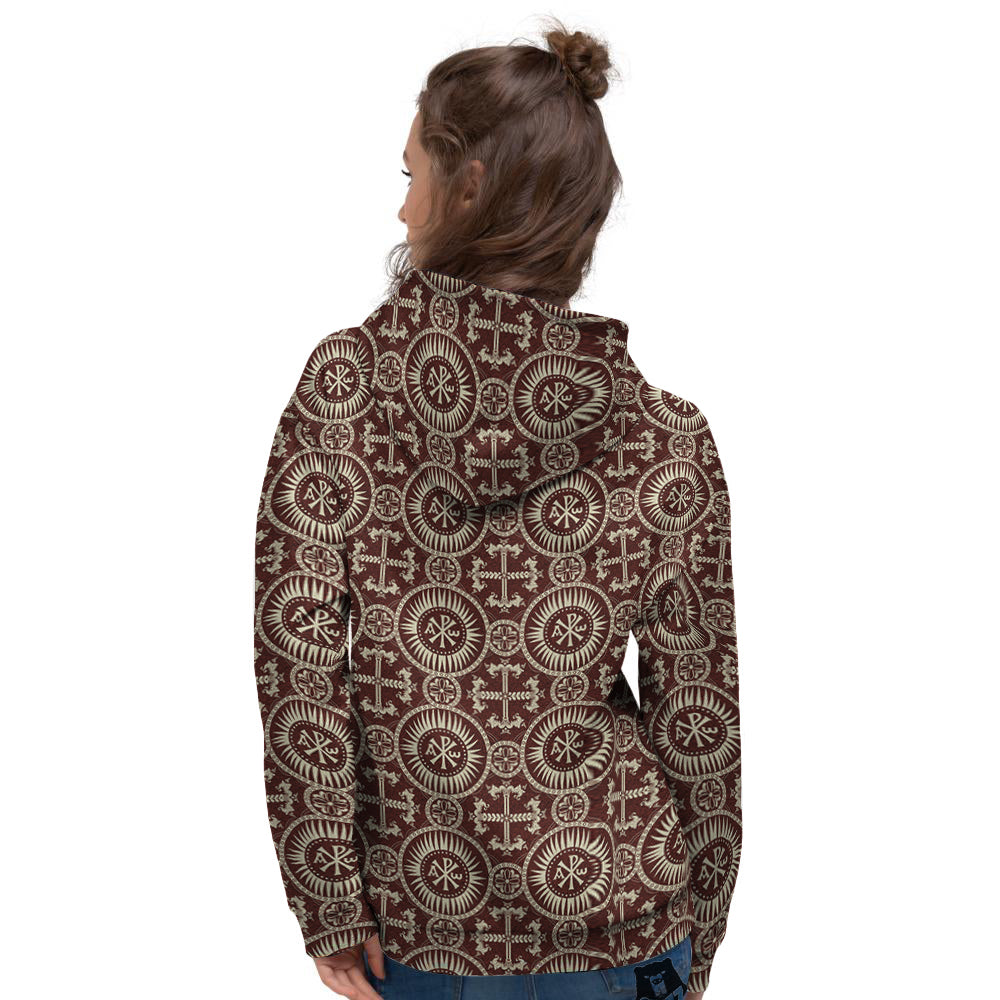 Orthodox Classic Print Pattern Women's Hoodie-grizzshop