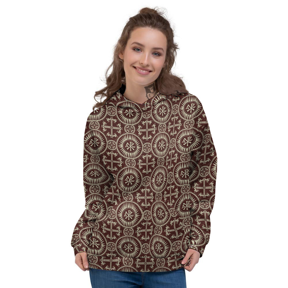 Orthodox Classic Print Pattern Women's Hoodie-grizzshop