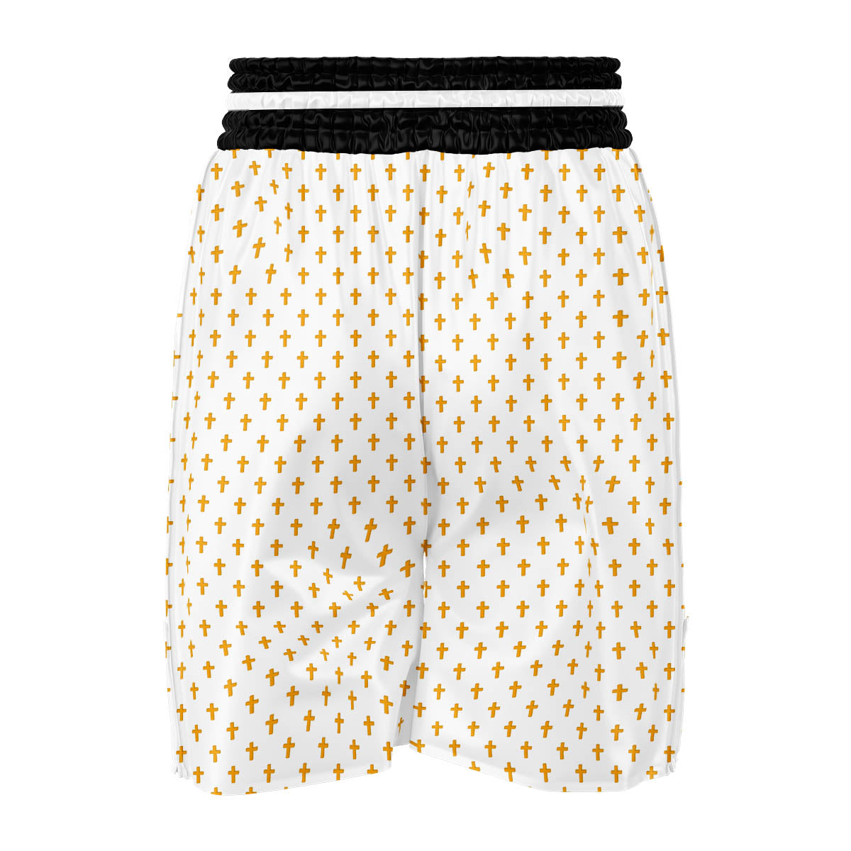 Orthodox Cross Print Pattern Boxing Shorts-grizzshop