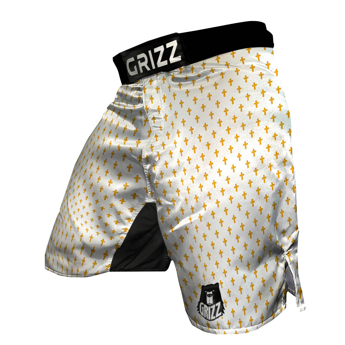 Orthodox Cross Print Pattern MMA Shorts-grizzshop