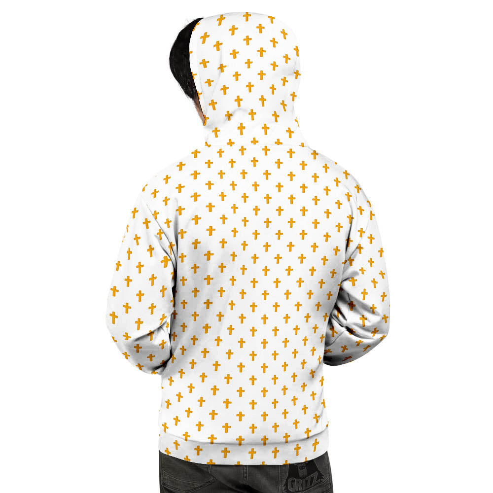 Orthodox Cross Print Pattern Men's Hoodie-grizzshop