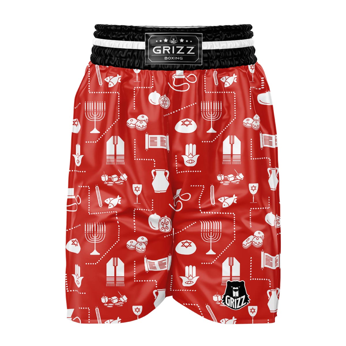 Orthodox Print Pattern Boxing Shorts-grizzshop