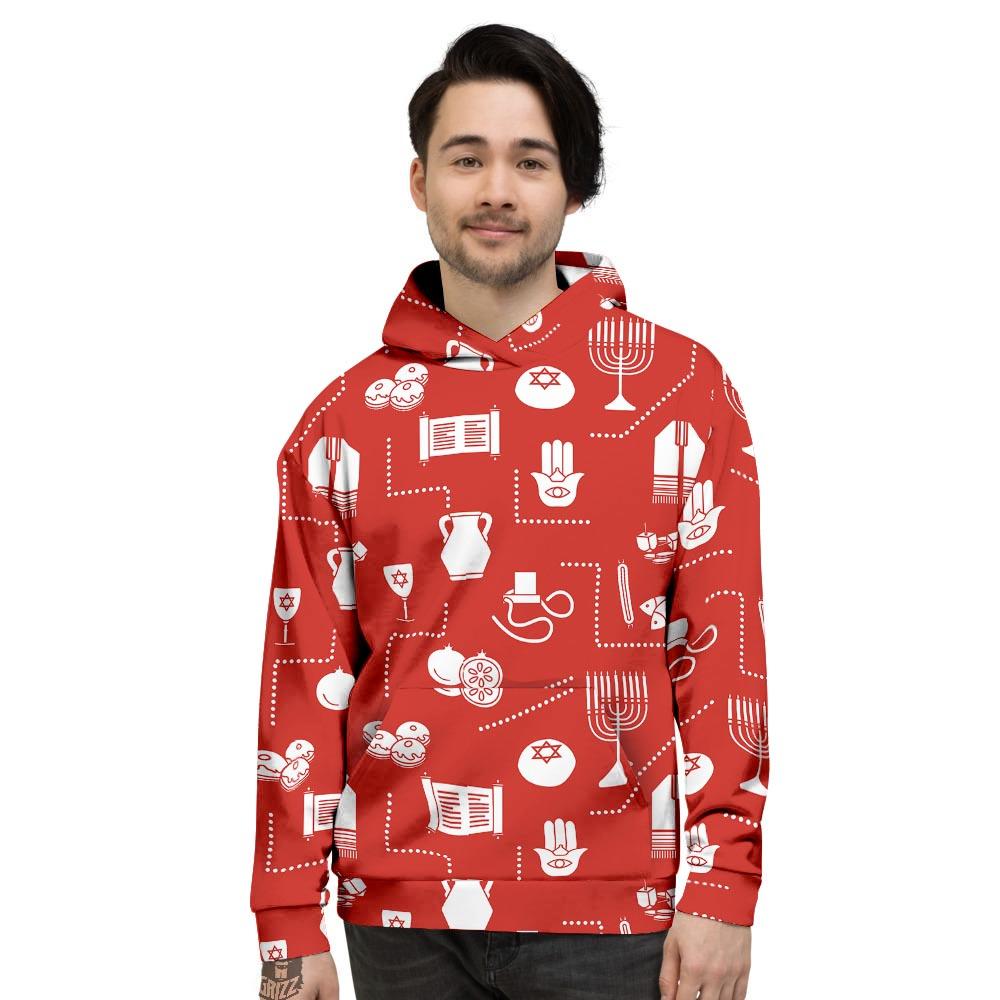 Orthodox Print Pattern Men's Hoodie-grizzshop