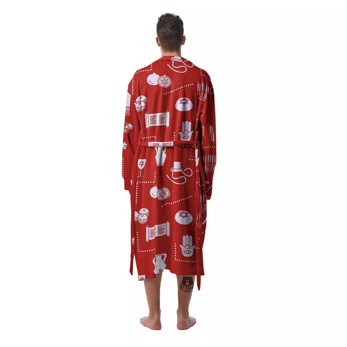 Orthodox Print Pattern Men's Robe-grizzshop