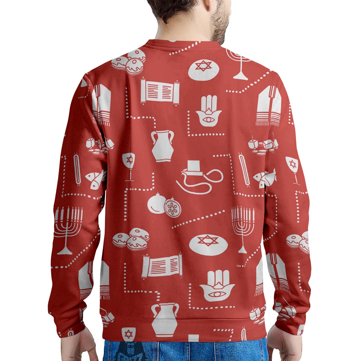 Orthodox Print Pattern Men's Sweatshirt-grizzshop
