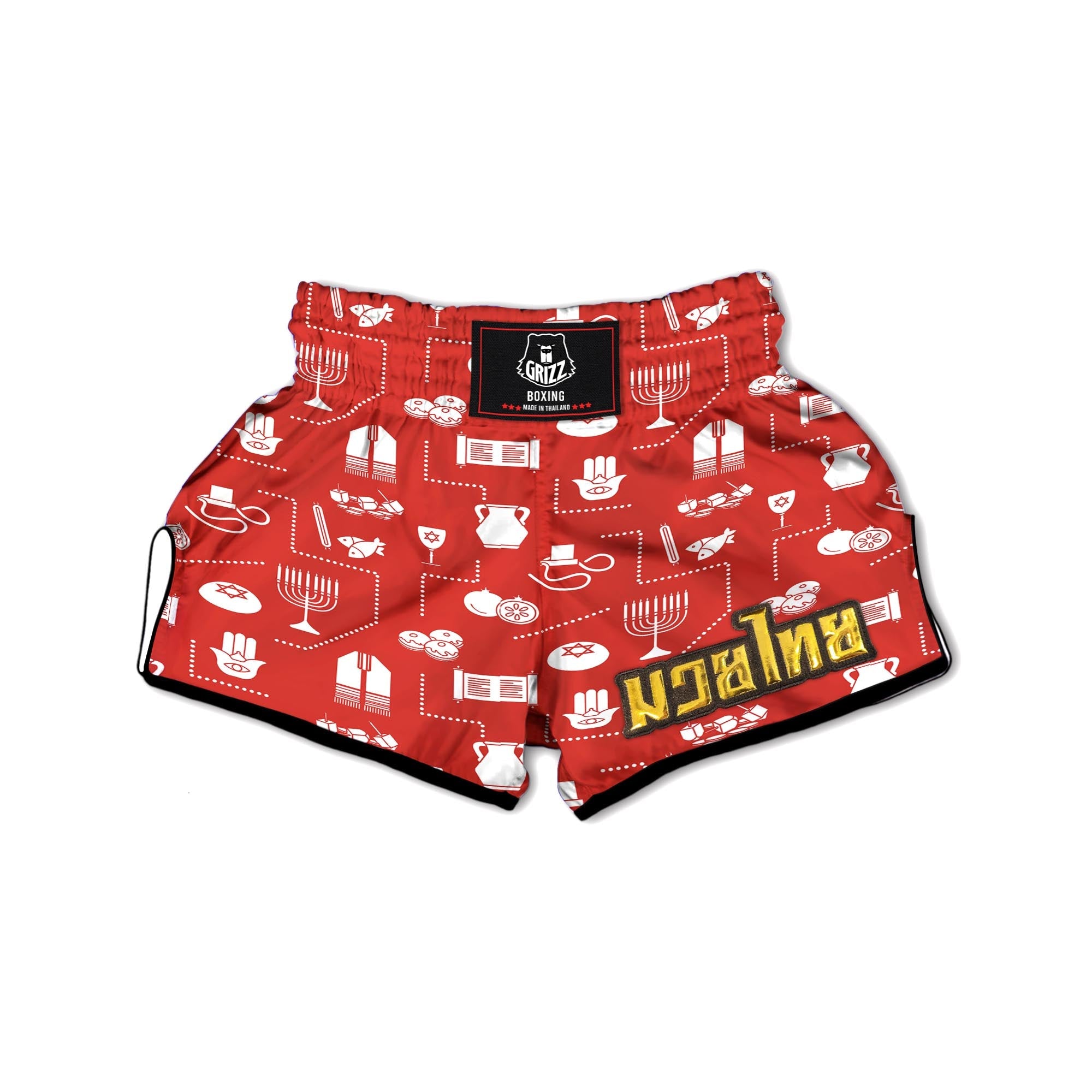 Orthodox Print Pattern Muay Thai Boxing Shorts-grizzshop