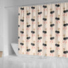 Ostrich Cute Pattern Print Bathroom Shower Curtain-grizzshop