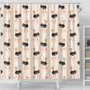 Ostrich Cute Pattern Print Bathroom Shower Curtain-grizzshop