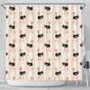 Ostrich Cute Pattern Print Bathroom Shower Curtain-grizzshop