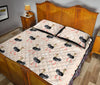 Ostrich Cute Pattern Print Bed Set Quilt-grizzshop