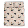 Ostrich Cute Pattern Print Duvet Cover Bedding Set-grizzshop