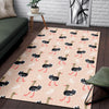 Ostrich Cute Pattern Print Floor Mat-grizzshop