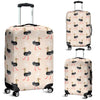 Ostrich Cute Pattern Print Luggage Cover Protector-grizzshop