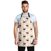 Ostrich Cute Pattern Print Men's Apron-grizzshop