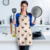 Ostrich Cute Pattern Print Women's Apron-grizzshop