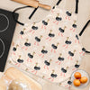 Ostrich Cute Pattern Print Women's Apron-grizzshop