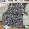 Ostrich Pattern Print Blanket-grizzshop