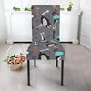 Ostrich Pattern Print Chair Cover-grizzshop