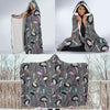 Ostrich Pattern Print Hooded Blanket-grizzshop