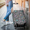 Ostrich Pattern Print Luggage Cover Protector-grizzshop