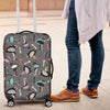 Ostrich Pattern Print Luggage Cover Protector-grizzshop