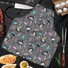 Ostrich Pattern Print Men's Apron-grizzshop