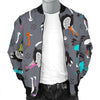 Ostrich Pattern Print Men's Bomber Jacket-grizzshop