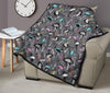 Ostrich Pattern Print Quilt-grizzshop