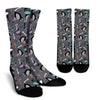 Ostrich Pattern Print Unisex Crew Socks-grizzshop