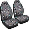 Ostrich Pattern Print Universal Fit Car Seat Covers-grizzshop