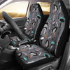 Ostrich Pattern Print Universal Fit Car Seat Covers-grizzshop