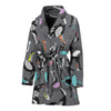 Ostrich Pattern Print Women Long Robe-grizzshop