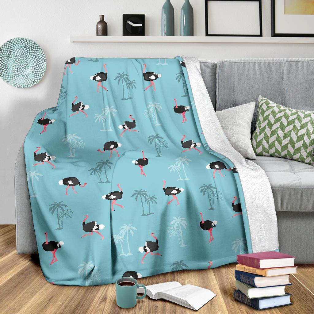 Ostrich Print Pattern Blanket-grizzshop