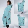 Ostrich Print Pattern Hooded Blanket-grizzshop