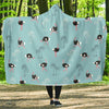 Ostrich Print Pattern Hooded Blanket-grizzshop